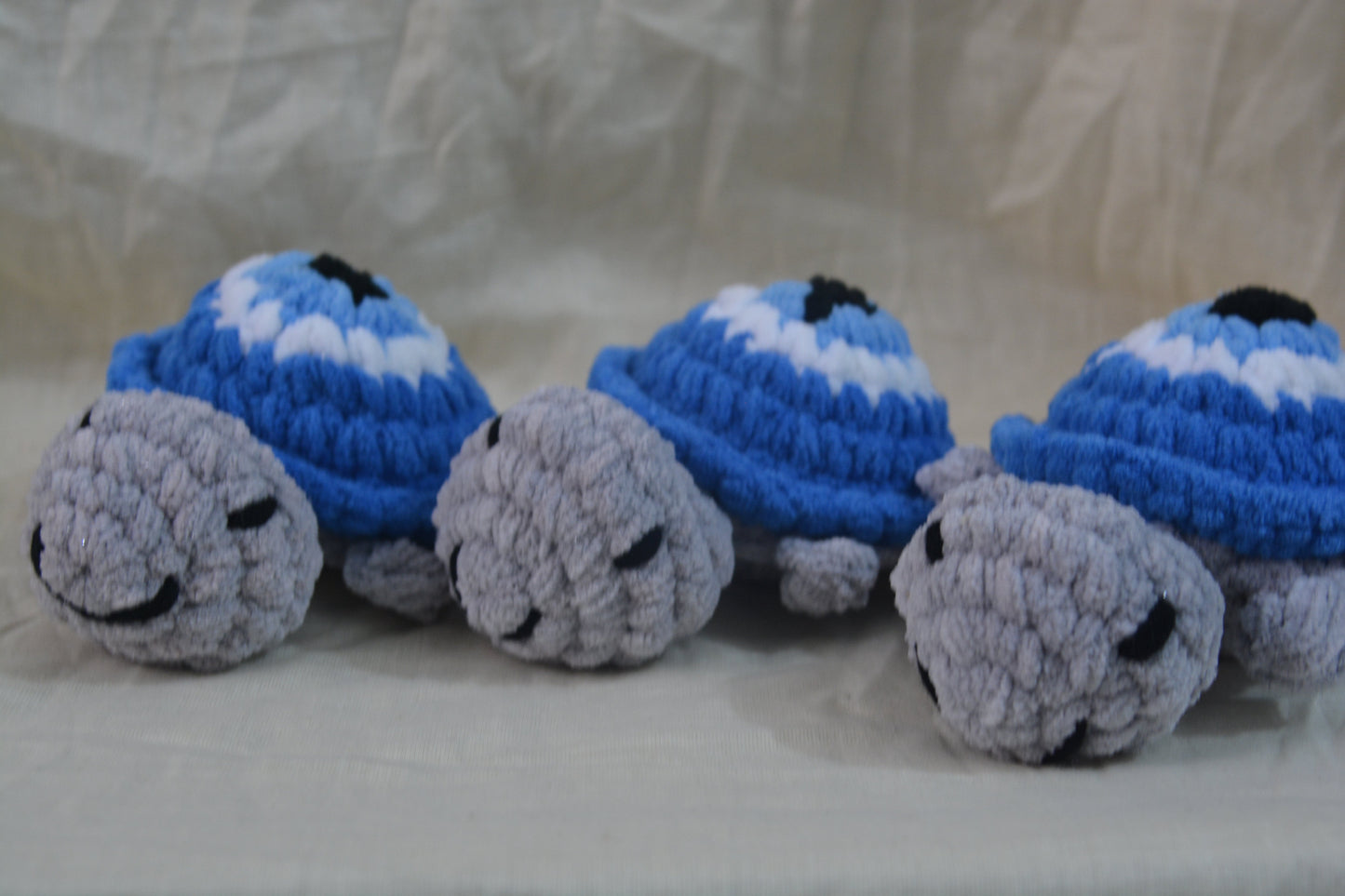 Evil Eye Protection Turtle Crochet - Handcrafted Amulet