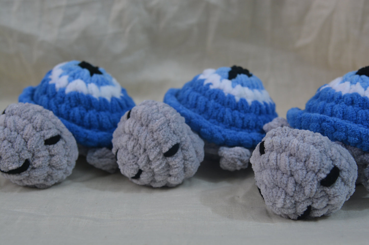 Evil Eye Protection Turtle Crochet - Handcrafted Amulet