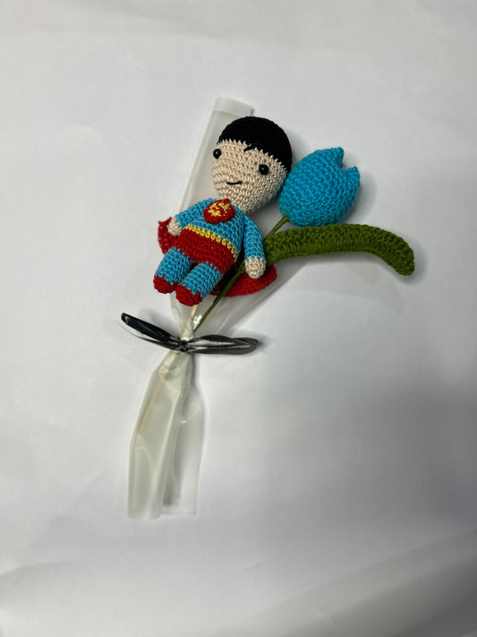 Superman with Tulip combo bouquet