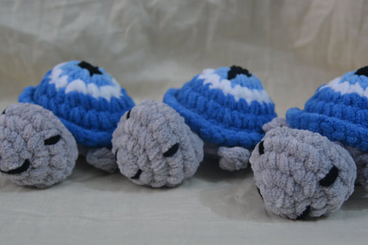 Evil Eye Protection Turtle Crochet - Handcrafted Amulet